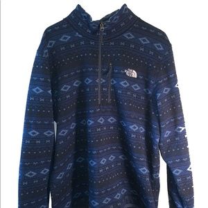 Men’s North Face fleece long sleeve zip up